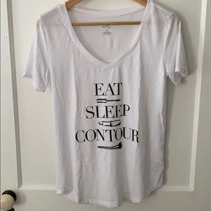 White graphic tee shirt